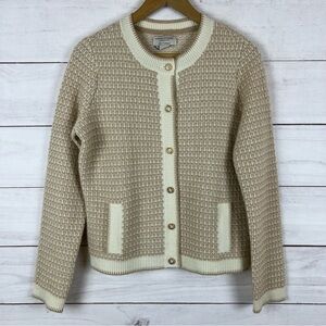 Martha Stewart Collection 100% Cashmere Cardigan Sweater Women’s Small